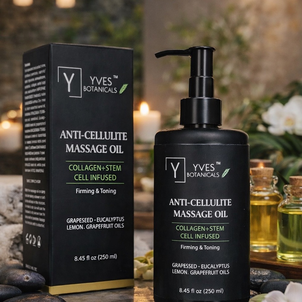 ⭐️Anti-CELLULITE Body Oil Collagen Stem Cell Infused Tighten & Moisturize 8.5oz